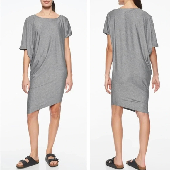Athleta Sunlover Hilo UPF Dress Heathered Gray Size S - Picture 1 of 6